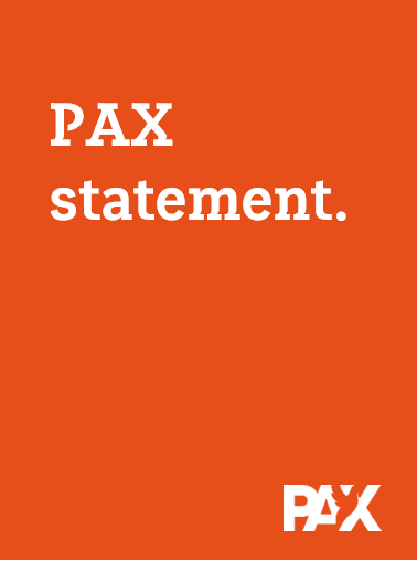 PAX statement on Taliban taking over in Afghanistan