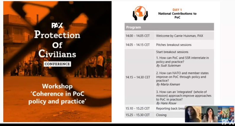 PAX PoC Conference 2020 – Workshop Coherence in PoC Policy and Practice